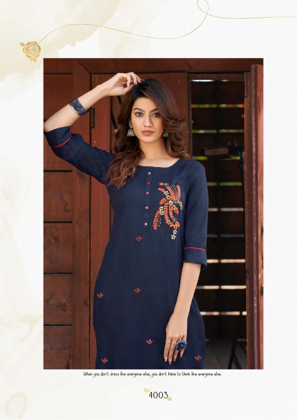 Parra Vesture Vol 4 Rayon Khatli Work Designer Kurti Collection